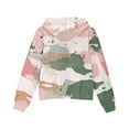thumbnail image 3 of Xyxonk Girls Zip Up Camo Hoodie Toddler Size 10-12 Long Sleeve Maple Leaf Print Trendy Camouflage Sweatshirts Jacket with Pocket Fall Winter Lightweight Fleece Hoodie Kids Coat,Pink 110, 3 of 4