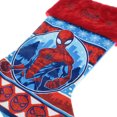 thumbnail image 2 of Chaussette de Noël Spiderman 50 cm, rouge et bleu, par Ruz, 2 of 4