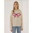 thumbnail image 4 of Relaxed Fit Bow Detail Sweater, 4 of 5
