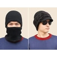thumbnail image 3 of Winter Warm Elastic Soft Ear Protection Knitted Scarf hat Fleece Lined Beanie Hat for Men and Women, 3 of 6