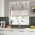 thumbnail image 4 of Spring Floral Curtain Valances for Windows, Kitchen Valance Window Treatments Panel 2 Pack, Country Botanical Watercolor Botanical Rod Pocket Short Curtains for Bathroom Bedroom 42 x 12 Inch, 4 of 8