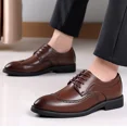 thumbnail image 4 of Men's Dress Shoes Genuine Leather, Plain Toe Derby Dress Shoes for Formal, Business, Wedding, Office, 4 of 8