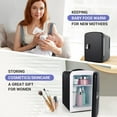 thumbnail image 5 of Mini Fridge 4L Skincare Fridge, AC DC Portable Small Refrigerator Cooler for Skincare, Drinking, Bedroom, Travel and Car, Gifts for Him, Black, 5 of 7