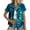 #15Palm Tree_Multicolor, variant on Summer Hawaiian Shirts for Women Basic Collared Tee Shirt Coconut Palm Hawaii Style Tunic Blouses Button Down Short Sleeve Blouses Beach Shirt Tropical Shirts Loose Flowy Vacation Clothes