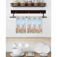 thumbnail image 3 of Pink Flowers Kitchen Dish Towels for Drying Dishes Set of 2, Spring Floral Daisy Pastoral Botanical Sky Blue Waffle Weave Microfiber Hand Tea Bathroom Towels Quick Dry & Absorbent Towel 15.7x23.6, 3 of 7