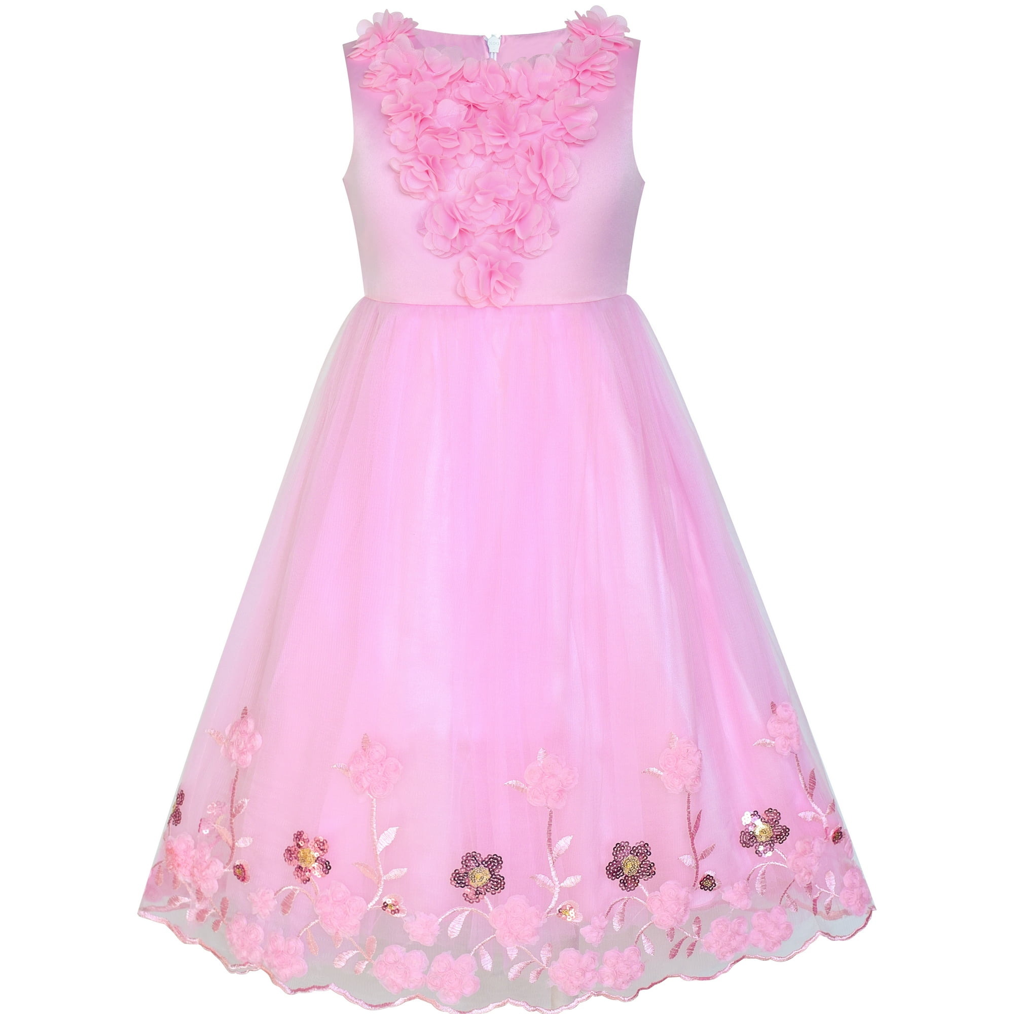 Blush sequin flower girl dress 2025