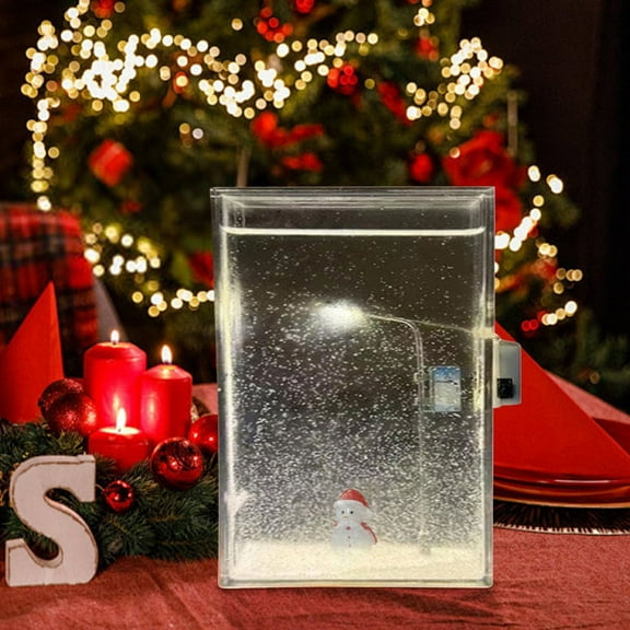 Snow Tales lamp,SnowTales Snow Scenery Night Light, Snowy Night Street Lamp Christmas Snow Scene Light DIY Materials, Flowing Snowy Night Light Christmas Decoration 20ml