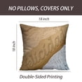 thumbnail image 2 of LALILO Throw Pillow Covers Happiness Spanish Beach Beach Coast Cushion Cover 18" x 18", 2 Pack, 2 of 6