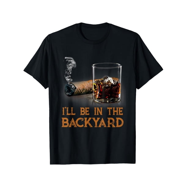 Camiseta 100 % algodón con estampado exquisito, diseño divertido de nicho de cigarros y bourbon, suave al tacto, transpirable y con absorción del sudor, ideal para deportes de ocio.