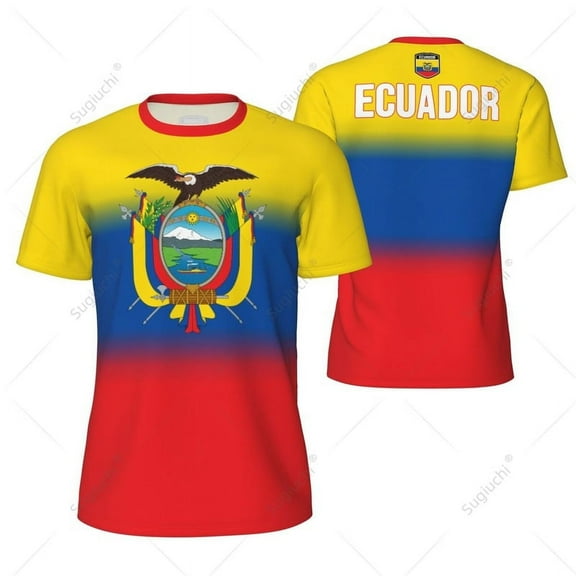 Sports Mesh T-shirt Ecuador For Running Bike Soccer Tennis Football Fitness Tees 3D Printed Custom
