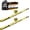 Yellow, variant on XSTRAP STANDARD Motorcycle Tie Down Straps (2 Pack) 3,000lb Break Strength, 1.5 in X 8FT Heavy-Duty Cambuckle Tie Down Set with S Hook and Soft Loops, Yellow