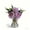 Purple, variant on 13"x10" Purple Faux Roses in Vase Arrangement - Lifelike Artificial Flowers with Simulated Water, for Dining Table Centerpiece, Home & Restaurant Decor