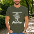 thumbnail image 3 of Jollimate Bigfoot I'd Rather Be Fishing T-Shirt, Funny Sasquatch Angler Graphic Tee, Men's Gift, 3 of 6