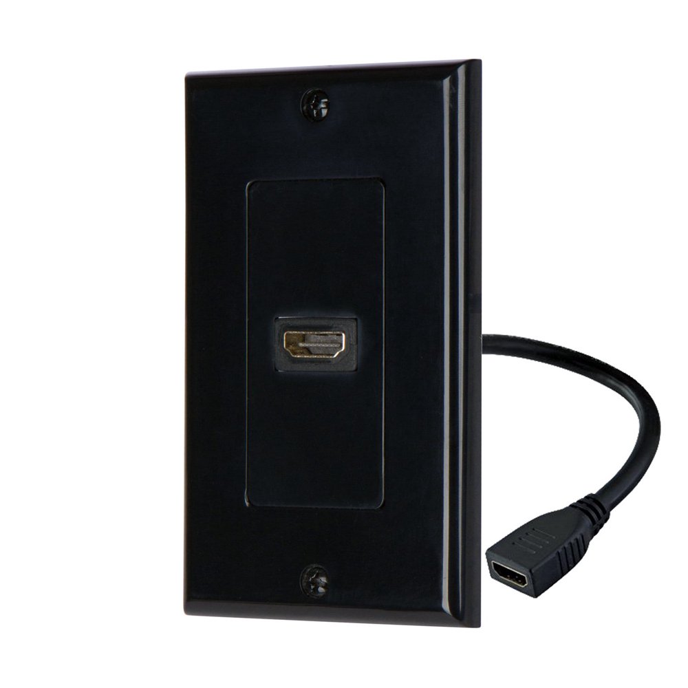 iMBAPrice HDMI Pigtail Wall Plate BuiltIn Flexible HiSpeed HDMI