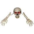 thumbnail image 2 of YANHAIGONG Halloween Skeleton Yard Decoration,Realistic Halloween Graveyard Garden Outdoor Decorations,LED Lighted Skull & 2 Arms Stakes Bone for Party Yard Halloween Decor, 2 of 9