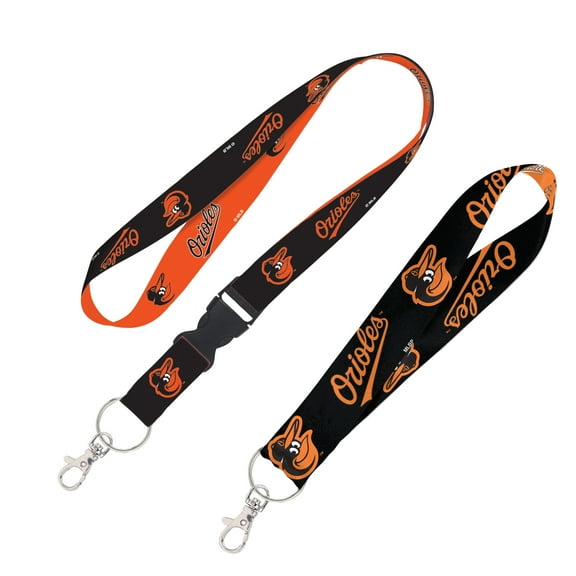 WinCraft Baltimore Orioles 2-Pack Lanyard with Detachable Buckle & Key Strap Set