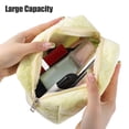 thumbnail image 5 of Unique Bargains 1Pcs Travel Makeup Bag Makeup Brush Holder Makeup Organizer Bag Cosmetics Storage Bag Cloth Yellow, 5 of 7