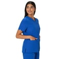 thumbnail image 3 of Hanes Women's Comfort Fit Short Sleeve Ribbed Back Panel V-Neck Scrub Top, Style HSW102, Sizes up-to 3XL, 3 of 7