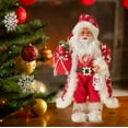 thumbnail image 4 of Santa Claus Figurine Christmas Decorative,12 Inch Standing Santa Claus Figures,Standing Christmas Santa Claus with Kerosene Lamp Sack for Christmas Indoor Home Decoration Party Table Shelf Ornament, 4 of 8