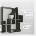 thumbnail image 4 of Danya B Espresso Intersecting Cube Shelves, 4 of 6
