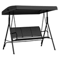 thumbnail image 1 of Outsunny 3-seater Swing Chair Covered, Black, 1 of 10