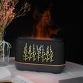 thumbnail image 4 of Difusor de aceite esencial Zulema Humidificador USB con llama realista Negro, 4 of 8