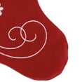 thumbnail image 5 of Northlight 20.5-Inch Red and White Velvet With White Snowflake Christmas Stocking, 5 of 6
