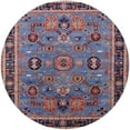 thumbnail image 1 of Ahgly Company Indoor Round Mid-Century Modern Maroon Purple Oriental Area Rugs, 5' Round, 1 of 6