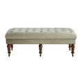 thumbnail image 3 of Linon Isabelle Velvet Tufted Bench, Multiple Sizes and Colors, 3 of 5