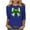#130-Navy, variant on Xuyuer St. Patrick's Day Womens 3/4 Sleeve Crew Neck Spring T-Shirts Merry and Bright Casual Pullover Graphic Tee Tops Cute Tunic Tops Basic Tees Blouses Business Work Tee Top