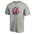 thumbnail image 2 of Men's Heathered Gray Atlanta Braves Cooperstown Collection Huntington Logo T-Shirt, 2 of 3