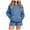 Blue, variant on qolati Women 2 Piece Outfits 2024 Fall Winter Hoodie Sweatshirt and Jogging Short Set Oversized Casual Cozy Tracksuit Sweatsuits Sets Y2k Clothes