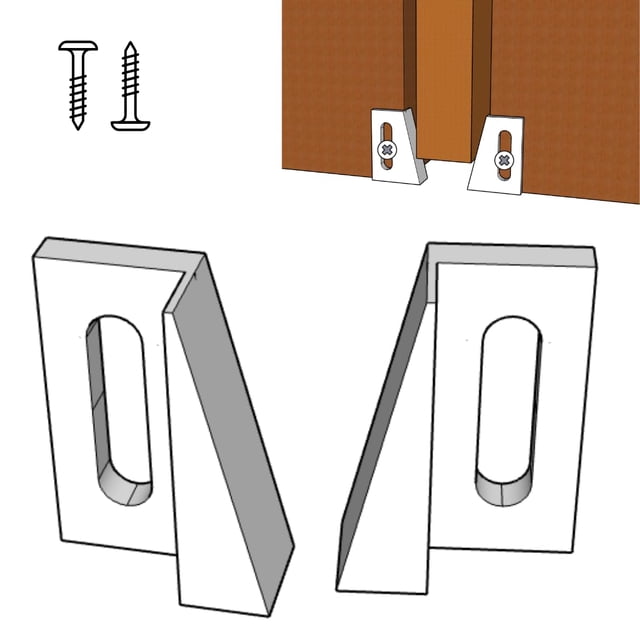 Guía inferior para puerta corrediza empotrada Grovers Home Solutions, 3 pares