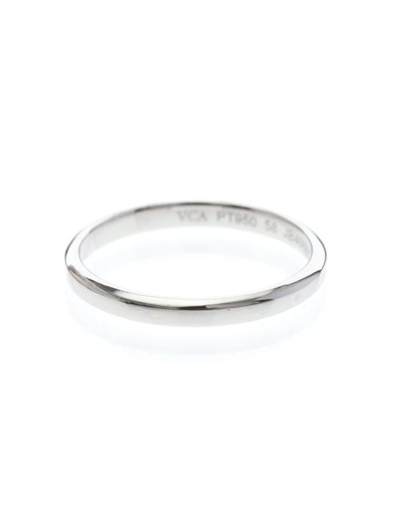 Pre-Owned Van Cleef & Arpels Tendremont Ring Platinum Fashion No Stone Band Ring Silver
