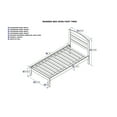 thumbnail image 5 of AFI Warren Solid Wood Traditional Twin Bed in Walnut, 5 of 5