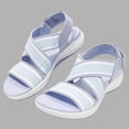 thumbnail image 4 of Sandalias cruzadas elásticas para mujer, zapatillas de verano, zapatos de playa con tacón de cuña para ocio Wmkox8yii  sa3853, 4 of 6
