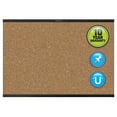 thumbnail image 4 of Quartet Prestige 2 Magnetic Cork Bulletin Board, 3' x 2', Black Finish Aluminum Frame, 4 of 4