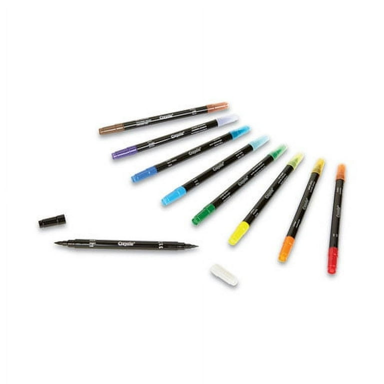 Brush and Detail Dual Ended Markers, Extra-Fine Brush/Bullet Tips, Assorted Colors, 16/Set Brush and Detail Dual Ended Markers, Extra-Fine Brush/Bullet Tips, Assorted Colors, 16/Set