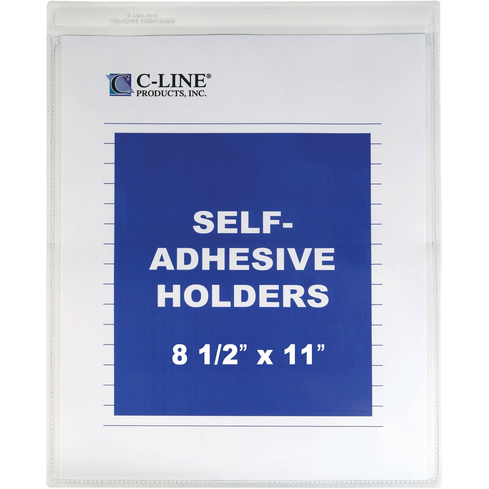 CLine SelfAdhesive Shop Ticket Holders, Heavy, 15", 8 1/2 x 11, 50/BX