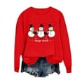 thumbnail image 6 of Winter Saving Talove Long Sleeve Shirts for Women Graphic Printed Sweatshirt Fall Fashion Must Haves Top Tee Womens Tops Dressy Casual 3/4 Sleeve Christmas Shirts, 6 of 6