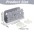 thumbnail image 3 of Suction Cup Kitchen Sink Sponge Holder, Plastic Sponge Holder for Kitchen Sink, Hollow Floral Plastic Wall Mount Holder, Kitchen Sink Sponge Holder Suction 1Pcs, 3 of 3