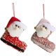 thumbnail image 1 of Botas de Papá Noel con lentejuelas y medias navideñas: paquete de 2 adornos colgantes para árboles, 1 of 4