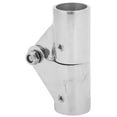 thumbnail image 2 of Swivel Connector, Stainless Steel Wear Resistant Aging Resistant High Strength Swivel Pipe Connector Anti Rust High Hardness  For Marine Boat Rail Tube Pipe 22MM, 2 of 8