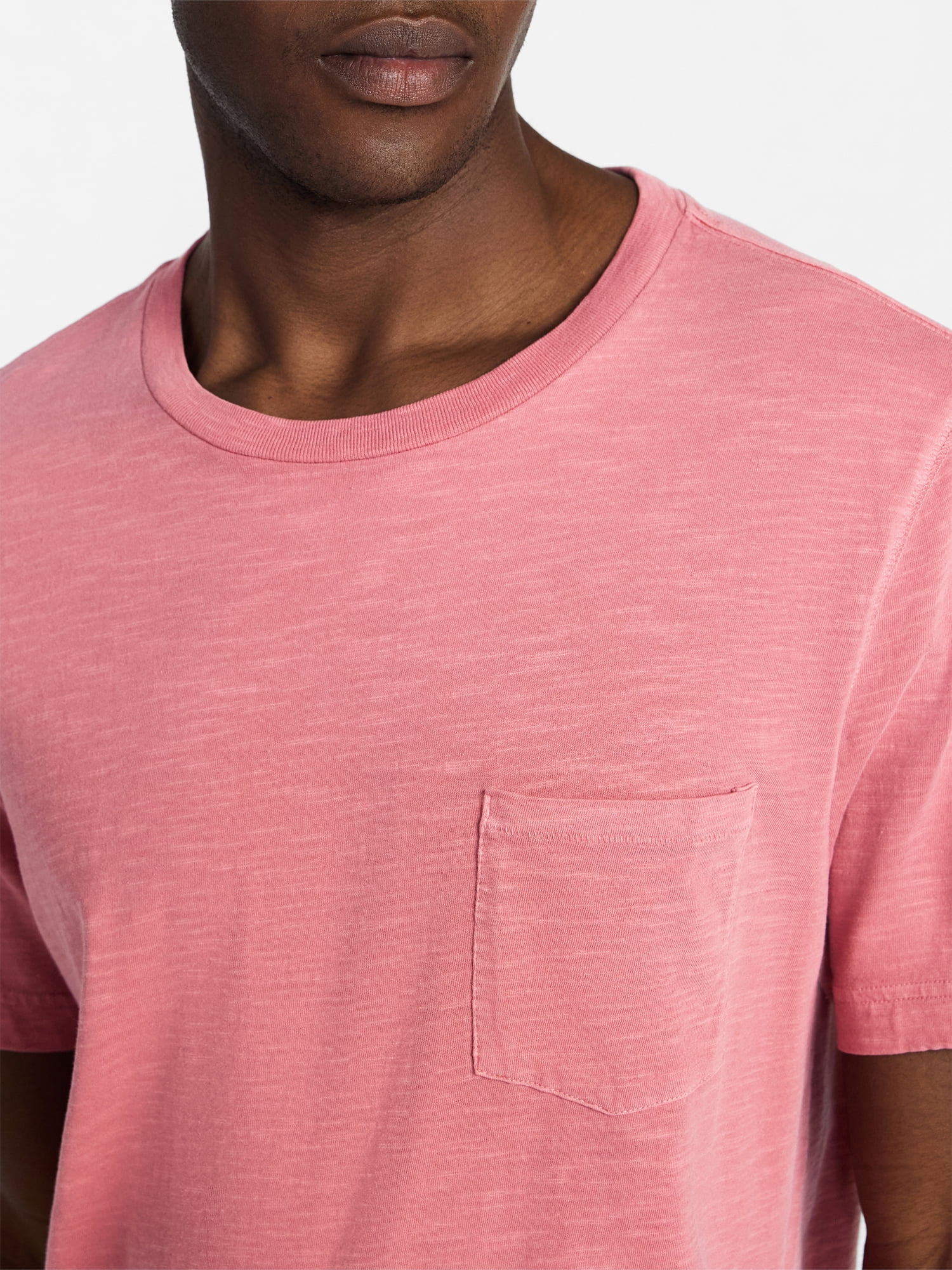 George Men's and Big Men's Slub Pocket Tee with Short Sleeves, Size XS-3XL