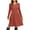 Caramel, variant on ANYJOIN Women's Knit Sweater Dress Long Sleeve Pleated Loose Casual Dress with Pockets Knee Length