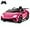 Pink, variant on Licensed Lamborghini Huracan Ride on Car by OLAKIDS, 12V Kids Electric Vehicle Battery Powered Toy with Remote Control, LED Lights, Spring Suspension, Bluetooth, MP3, Aged 3-8 Years