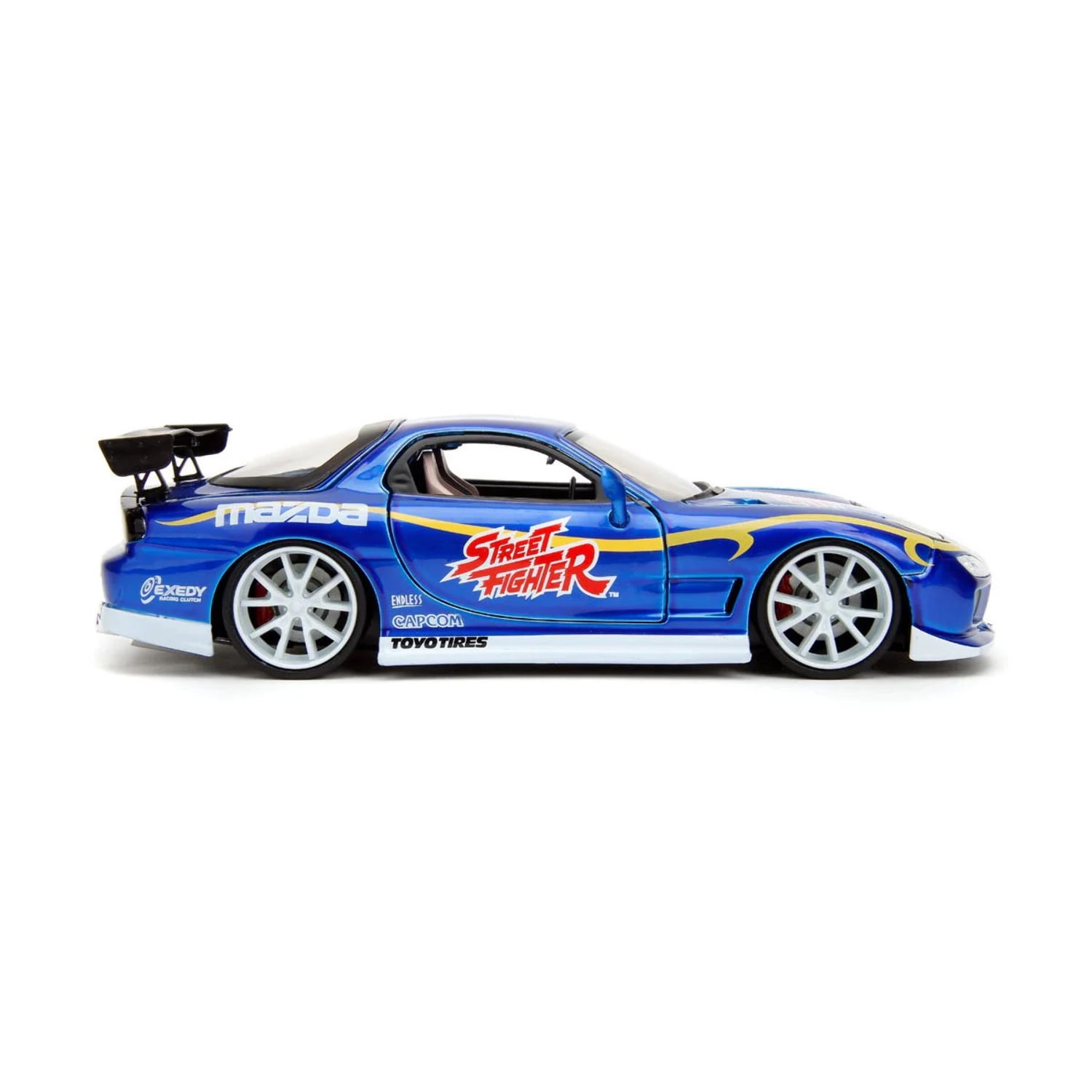 ストリートファイター 1993 マツダ RX-7 ミニカー& 春李フィギュア Amazon.com: Street Fighter 1:24 1993 Mazda RX-7 Die-Cast Car