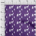 thumbnail image 1 of oneOone Cotton Poplin Violet Fabric Merry Christmas Sewing Material Print Fabric By The Yard 56 Inch Wide, 1 of 4