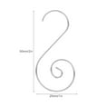 thumbnail image 4 of Khall Metal Hook,60pcs Mini Multi-purpose Metal S Shape Hooks Christmas Tree Holder Decoration,Christmas Tree Hook, 4 of 7