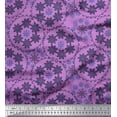 thumbnail image 1 of Soimoi polyester Crepe Fabric Snowflake Artistic Print Sewing Fabric Yard 42 Inch Wide, 1 of 3